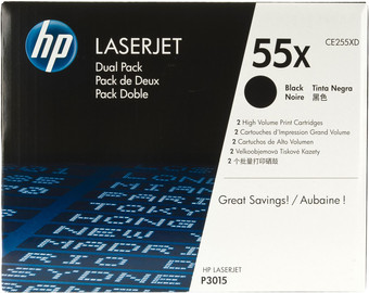 Картридж HP LaserJet 55X (CE255XD)
