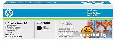 Картридж HP CC530AD 2 шт.  HPmarket.by