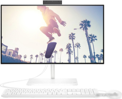 HP AIO 24/ i3-1215U/ 23.8" FHD VA AG/ Iris Xe/ 4GB/ 256GB/ DOS/ noODD/ USB kbd+mouse/ kbd_ENG/ Starry white моноблок 6P140EA  HPmarket.by