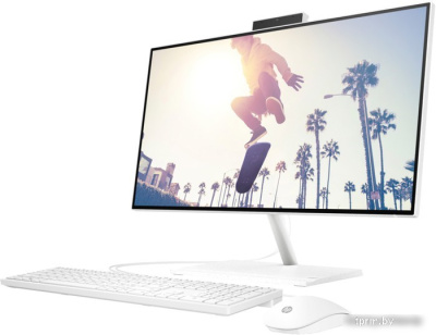 HP AIO 24/ i3-1215U/ 23.8" FHD VA AG/ Iris Xe/ 4GB/ 256GB/ DOS/ noODD/ USB kbd+mouse/ kbd_ENG/ Starry white моноблок 6P140EA  HPmarket.by
