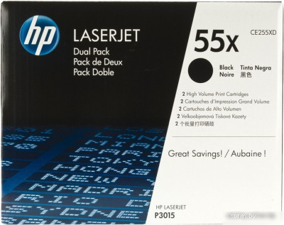 HP LaserJet 55X (CE255XD)  HPmarket.by