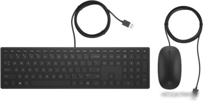 HP Pavilion 400 (клавиатура + мышь, черный)  HPmarket.by