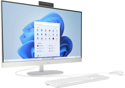 HP AiO 27-cr0037ny PC/ R7-7730U/ 27 FHD IPS AG 300nits/ AMD Radeon/ 16GB/ 512GB/ DOS/ noODD/ kbd+mouse/ kbd_ENG/ Shell white моноблок 8J4A9EA  HPmarket.by