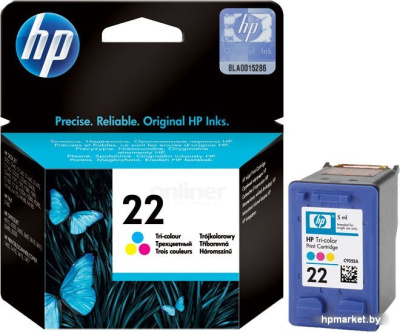 Картинка Картридж HP 22 (C9352AE) HPmarket.by Картридж HP 22 (C9352AE)  HPmarket.by